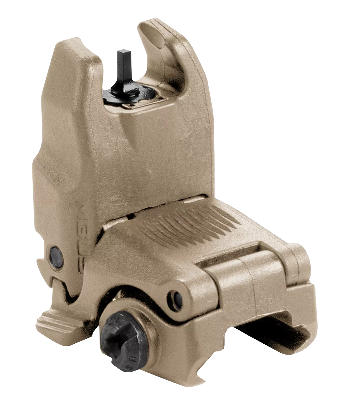 Magpul MAG247-FDE MBUS Sight FrontBlack Folding for AR-15/M16