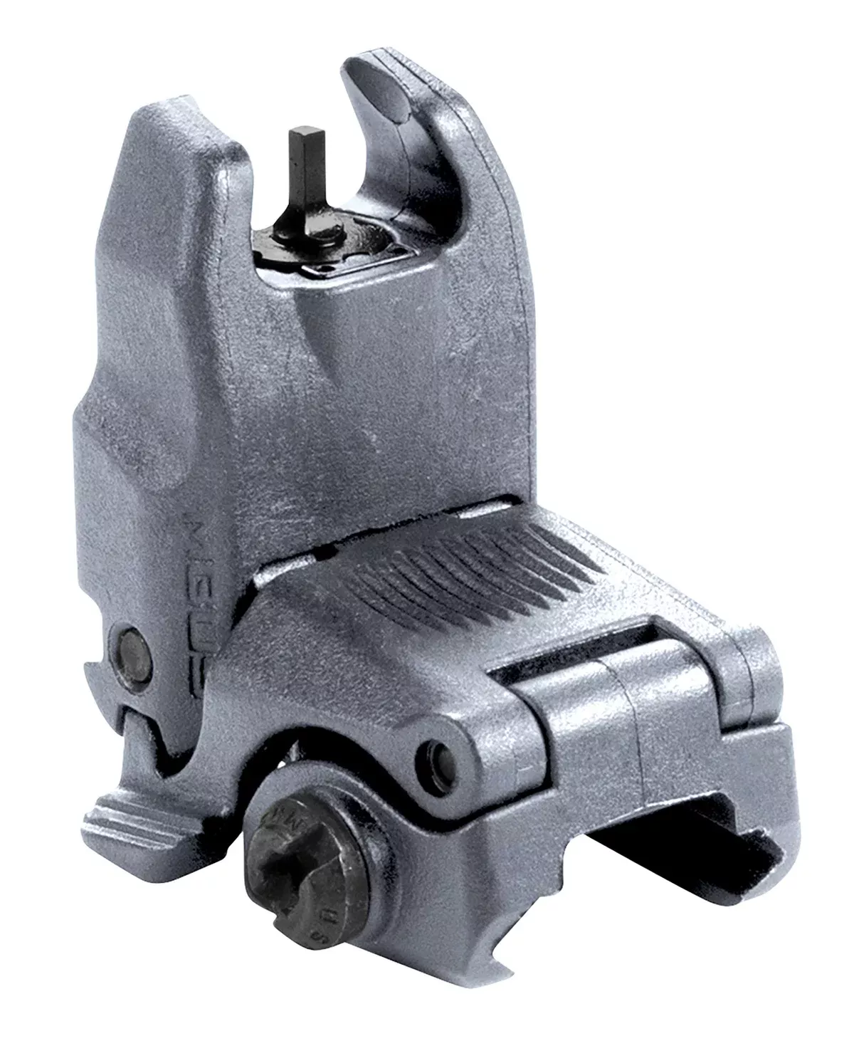 Magpul MAG247-GRY MBUS Sight FrontStealth Gray Polymer, Spring-Loaded Flip Up for AR15/ M16