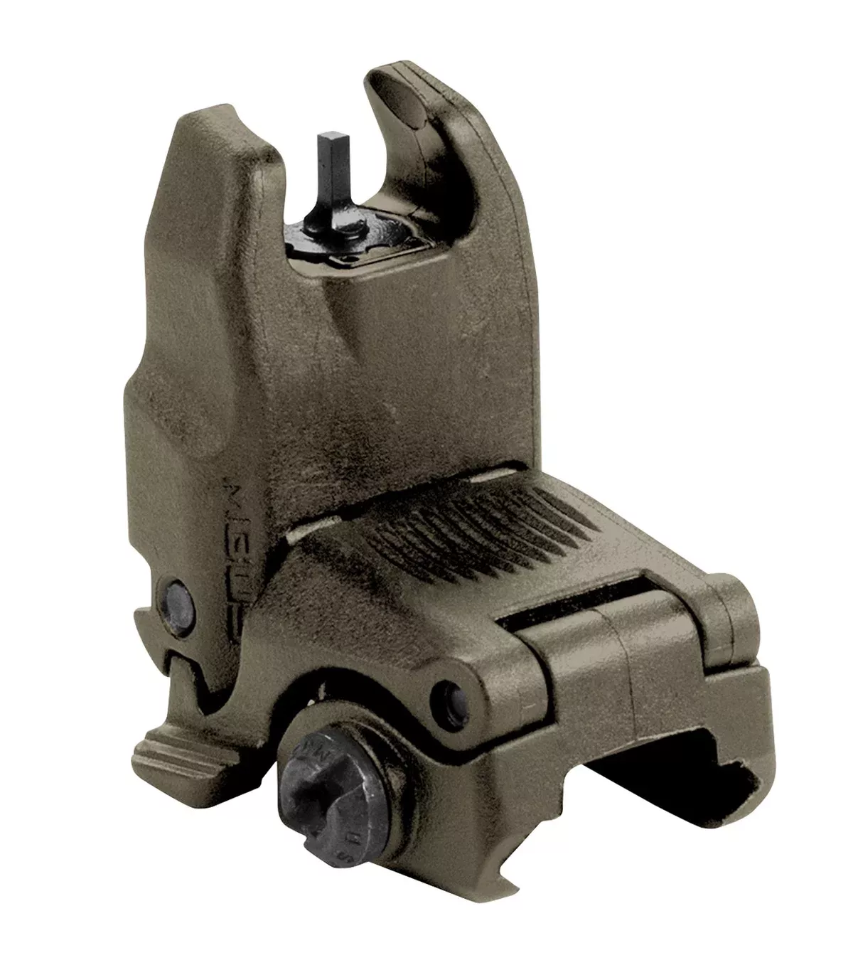 Magpul MAG247-ODG MBUS Sight FrontOlive Drab Green Polymer, Spring-Loaded Flip Up for AR15/ M16