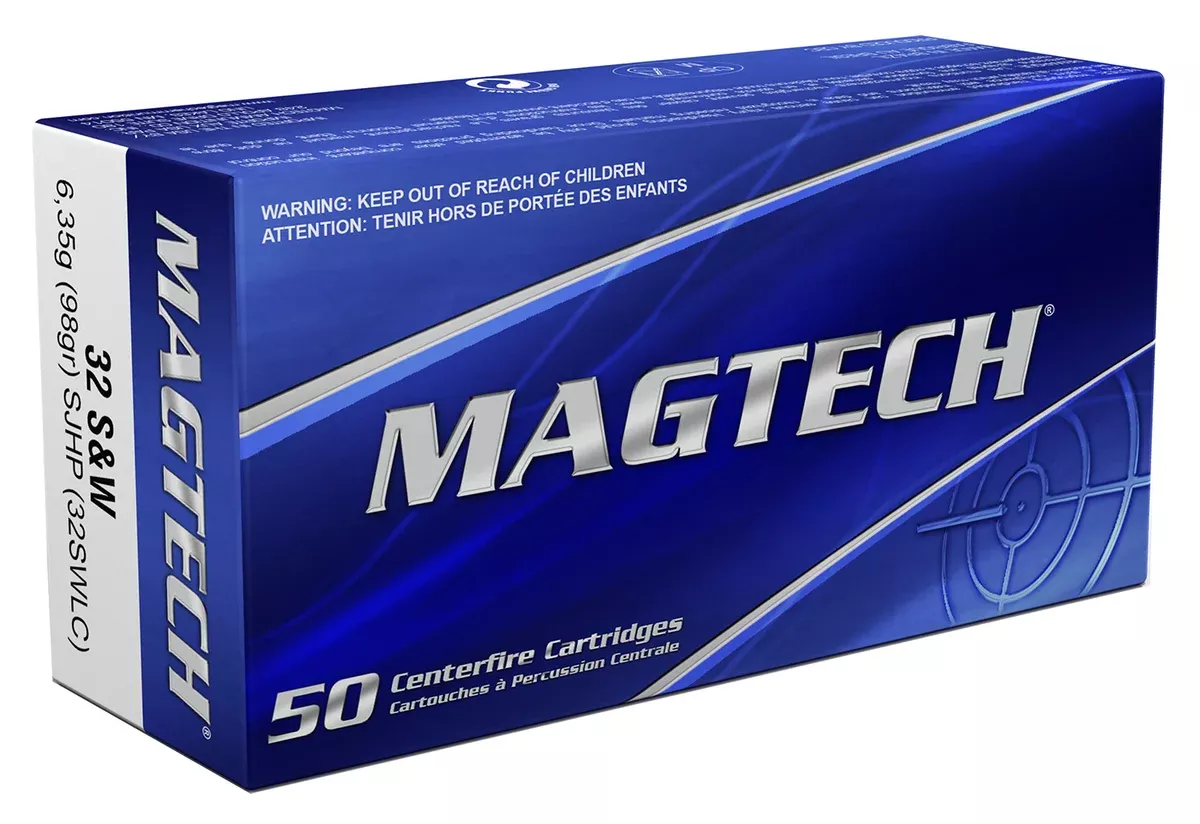 Magtech 32SWLC Range/Training32S&WLong 98gr Semi Jacketed Hollow Point 50 Per Box/20 Case
