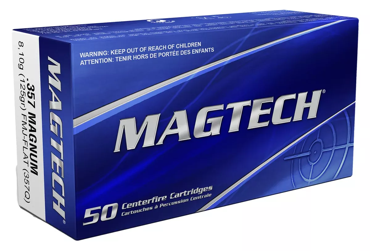 Magtech 357Q Range/Training357Mag 125gr Full Metal Jacket Flat Point 50 Per Box/20 Case