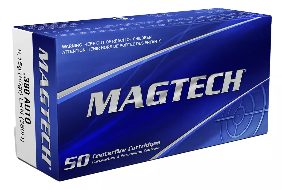 Magtech 380D Range/Training380ACP 95gr Lead Round Nose 50 Per Box/20 Case