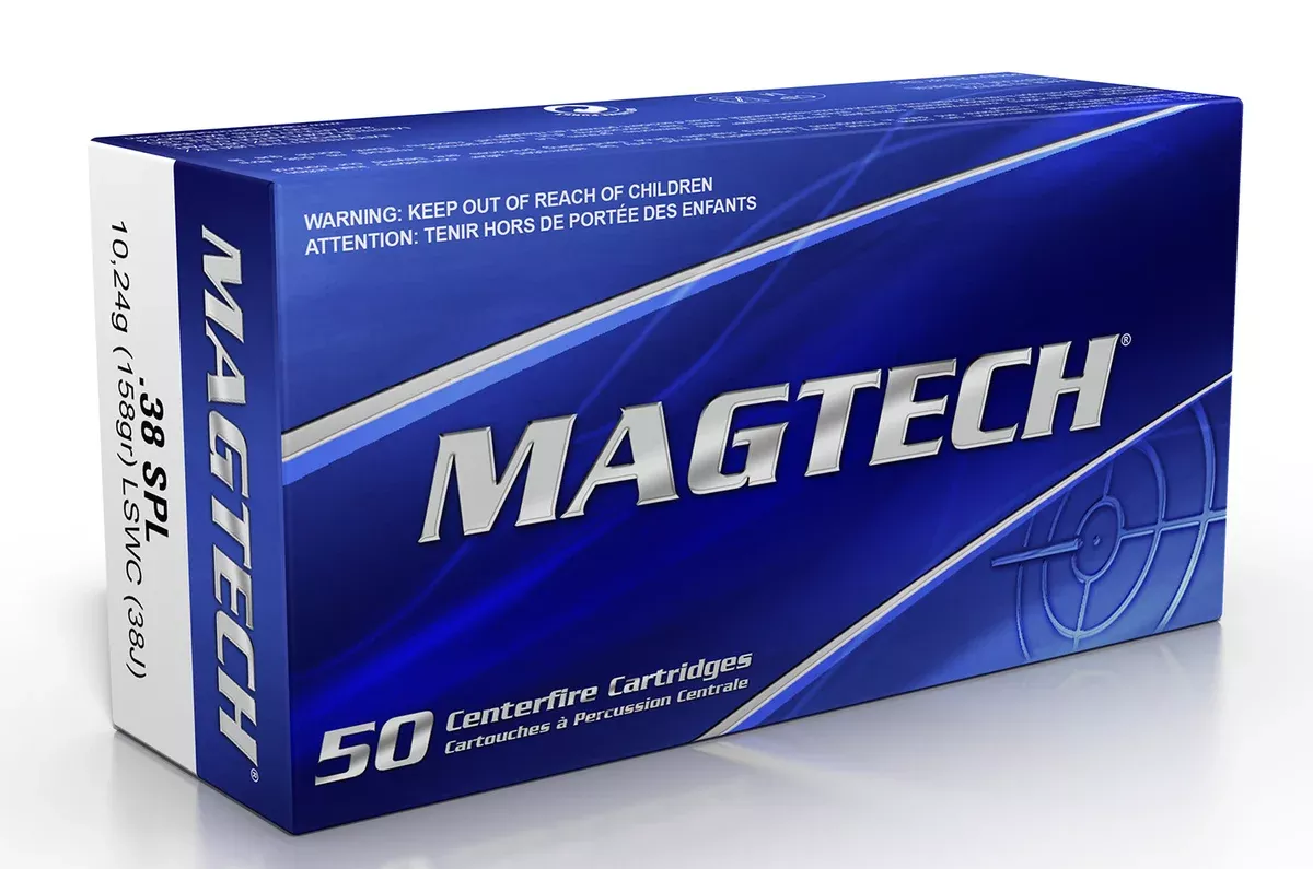 Magtech 38J Range/Training38Special 158gr Lead Semi Wadcutter 50 Per Box/20 Case