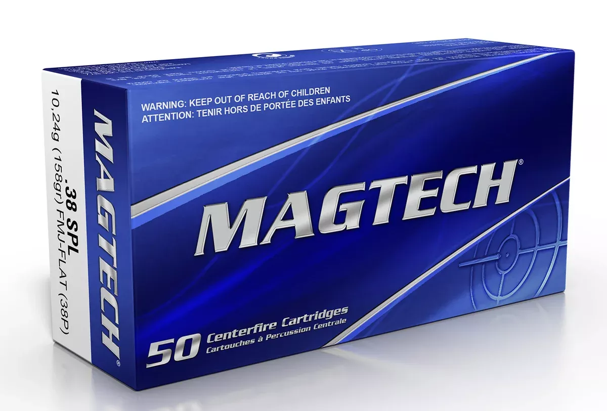 Magtech 38P Range/Training38Special 158gr Full Metal Jacket Flat Nose 50 Per Box/20 Case