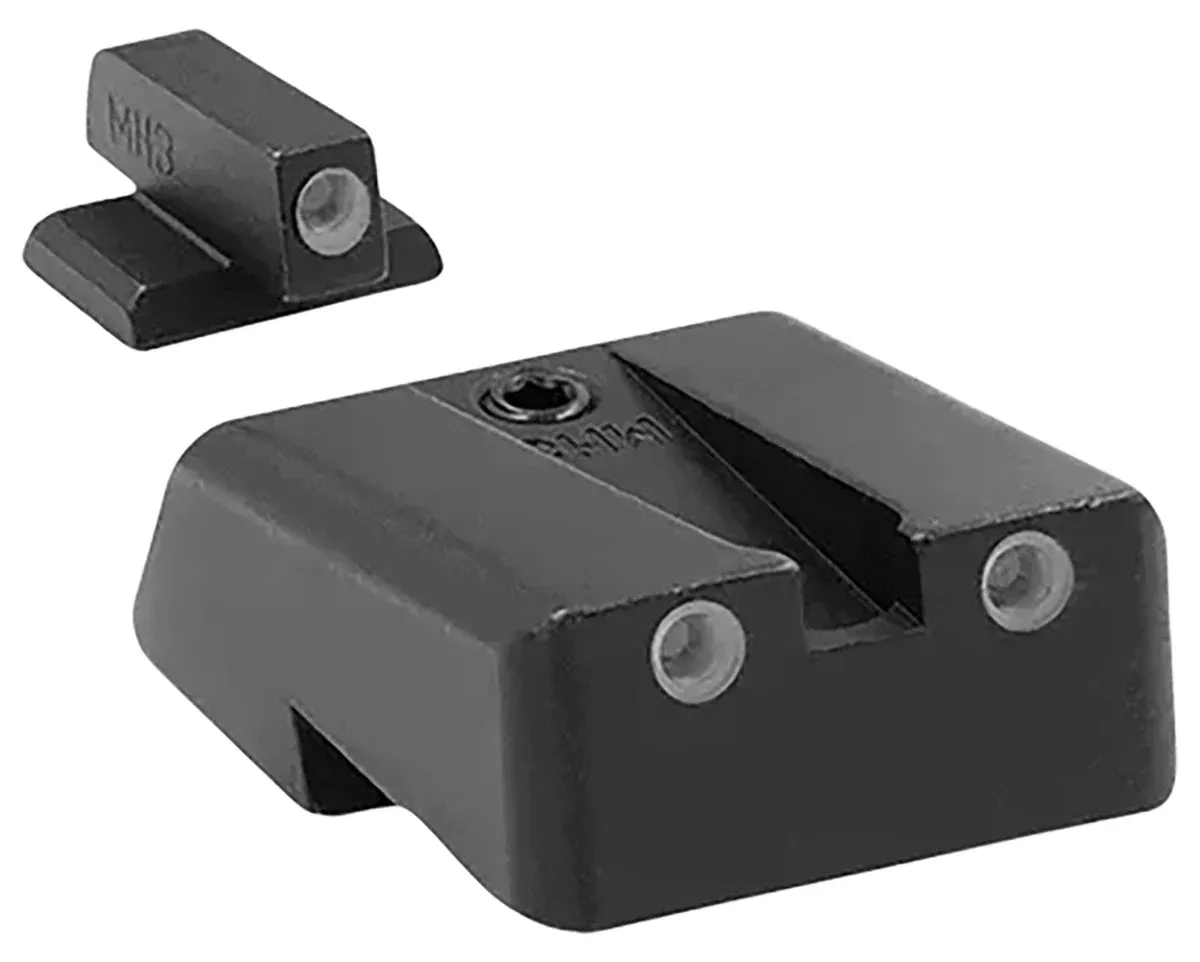 Meprolight USA 198103101 Tru-DotGreen Tritium White Outline Front Sight-Green Tritium White Outline Rear Sight Armscor/Rock Island Tac 1911