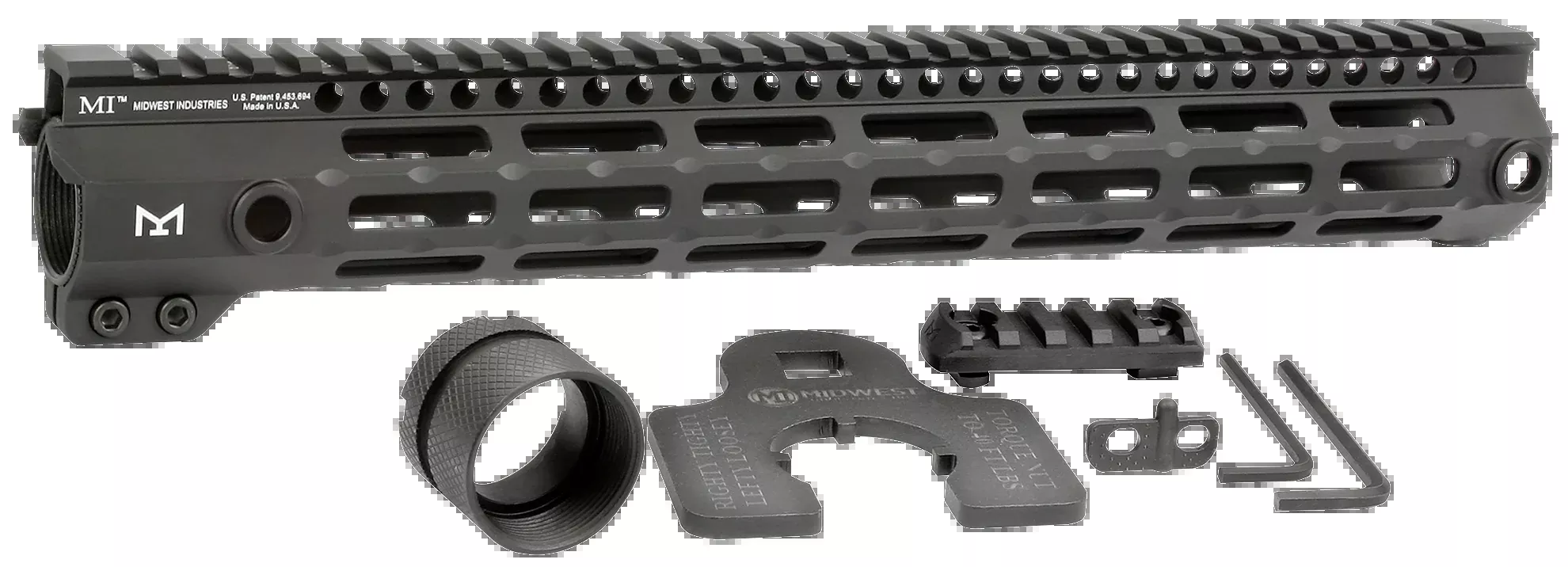 Midwest Industries G4M Free Float M-LOK Handguard for AR-15, 14in Black Anodized MIG4M14