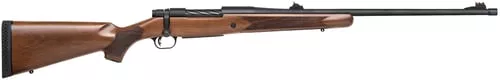 Mossberg 28121 PatriotFull Size 300 Win Mag 3+1 24" Matte Blued Fluted Threaded Barrel, Drilled & Tapped Matte Blued Stainless Steel Receiver, Walnut Fixed Stock, Right Hand