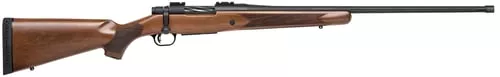 Mossberg 28239 PatriotFull Size 7mm PRC 3+1 24" Matte Blued Fluted Threaded Barrel, Drilled & Tapped Matte Blued Stainless Steel Receiver, Walnut Fixed Stock