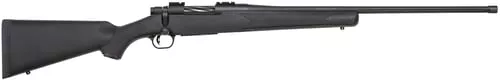Mossberg 28243 PatriotFull Size 6.5 PRC 4+1 24" Matte Blued Fluted Threaded Barrel, Drilled & Tapped Matte Blued Stainless Steel Receiver, Black Fixed Synthetic Stock