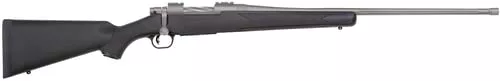 Mossberg 28245 PatriotFull Size 6.5 PRC 4+1 24" Stainless Cerakote Fluted Threaded Barrel, Drilled & Tapped Stainless Cerakote Receiver, Black Fixed Synthetic Stock