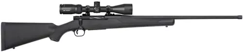 Mossberg 28247 Patriot w/Optic 350 Legend 4+1 22" Matte Blued Fluted Threaded Barrel, Matte Blued Drilled & Tapped Receiver, Fixed Black Synthetic Stock, Vortex Crossfire II 3-9x40mm