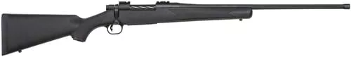 Mossberg 28248 PatriotFull Size 7mm PRC 3+1 24" Matte Blued Fluted Threaded Barrel, Drilled & Tapped Matte Blued Stainless Steel Receiver, Black Fixed Synthetic Stock