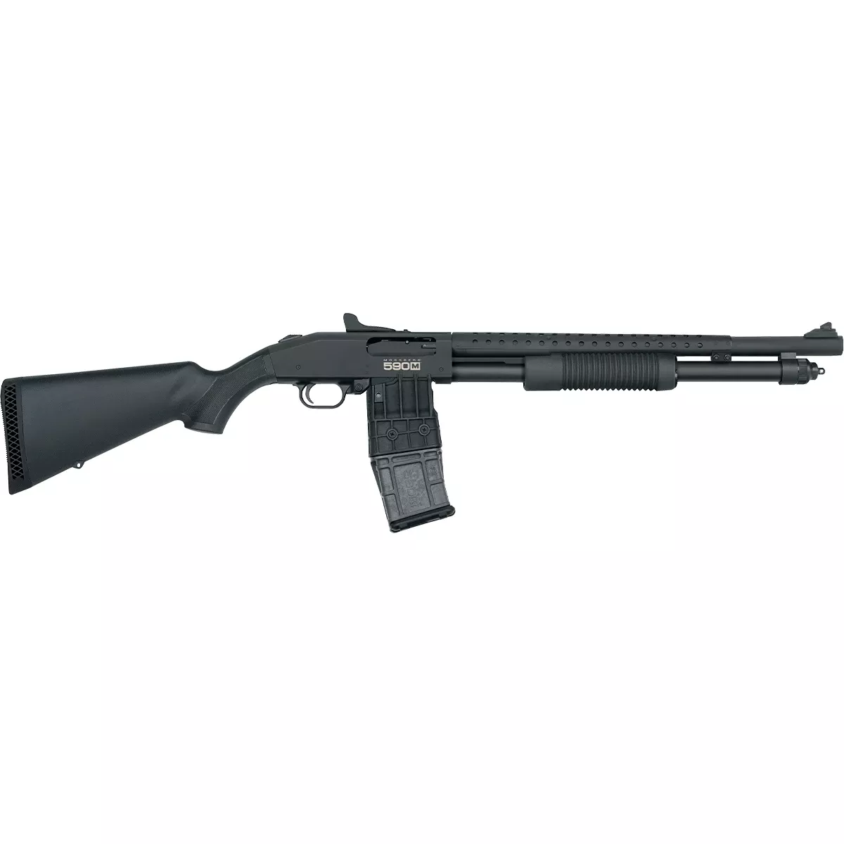 Mossberg 50206 590M Mag-Fed 12 Gauge Pump Action Shotgun