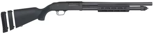 Mossberg 50799 590A112 Gauge Pump 3" 6+1 18.50" Black Parkerized Heavy Walled Barrel, M-LOK Forend, Black Parkerized Steel Drilled & Tapped Receiver, Fixed Black Synthetic Stock, Cylinder Bore Choke