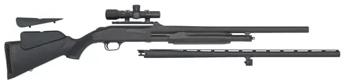 Mossberg 58244 500 Field/Deer 12 Gauge 5+1 3" 28" Vent Rib/24" Slugster Barrels, Blued Metal Finish, Synthetic Dual Comb Stock,Includes Accu-Set Chokes & 2.5x20mm Scope