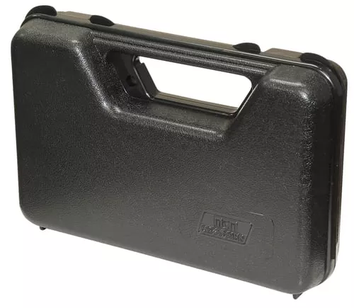 MTM Case-Gard 803R Single Handgun Casemade of Polypropylene w/ Black Finish Foam Padding Hinge & Latches 9" x 5.60" x 2" Interior Dimensions