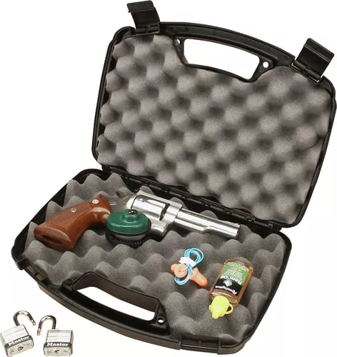 MTM Case-Gard 80740 Single Handgun Case13" Black Handgun Polypropylene