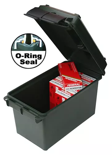 MTM Case-Gard AC50C40 Ammo Can50Cal Rifle Black Polypropylene