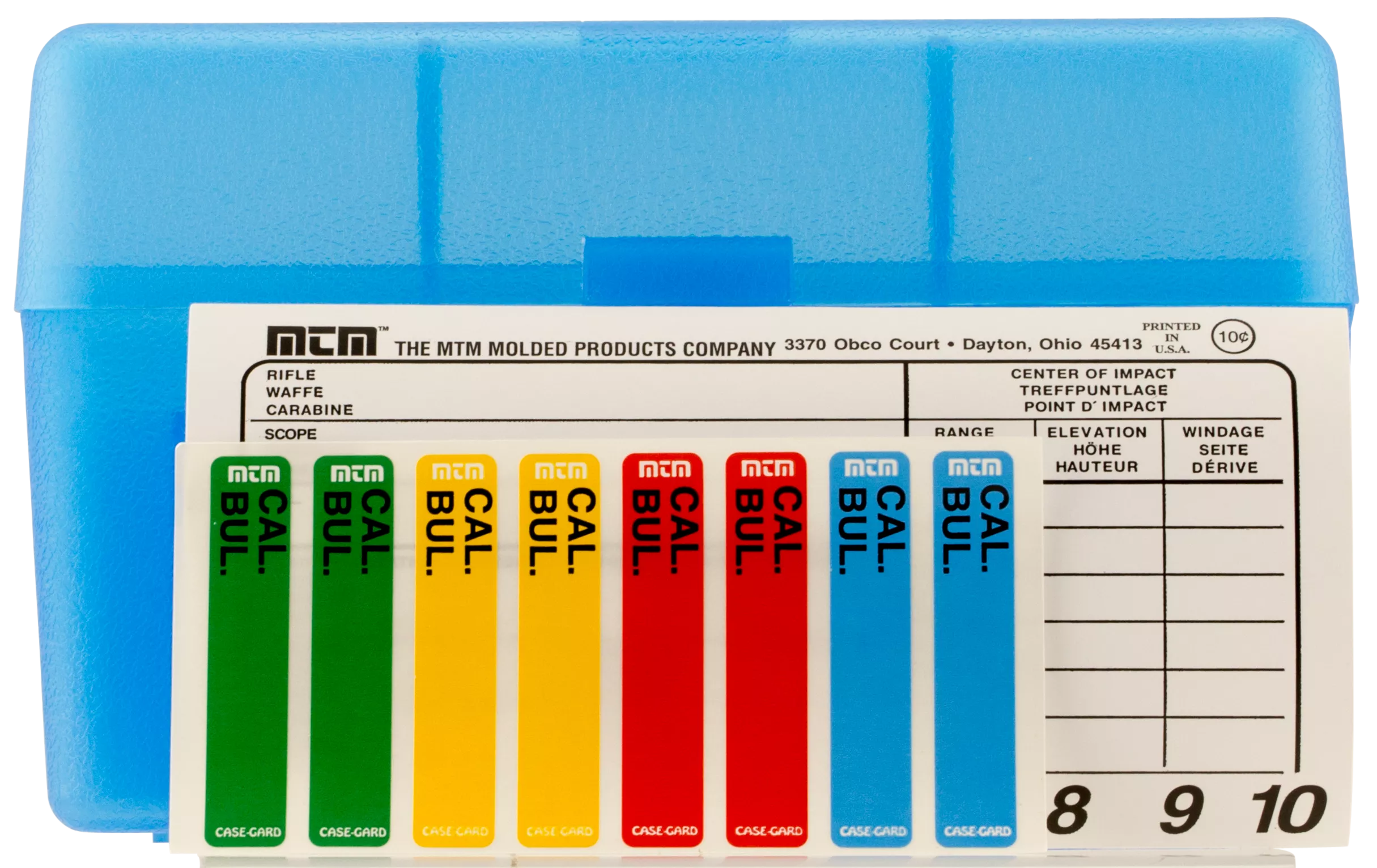 MTM Case-Gard RL5024 Case-Gard R-50 Multi-Caliber Clear Blue Polypropylene 50rd