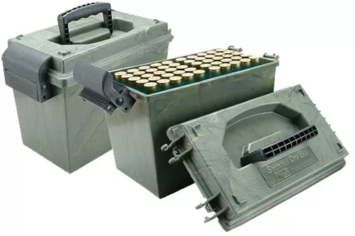MTM Case-Gard SD1001209 Shotshell Dry Box12 Gauge Shotgun Wild Camo Polypropylene 100rd
