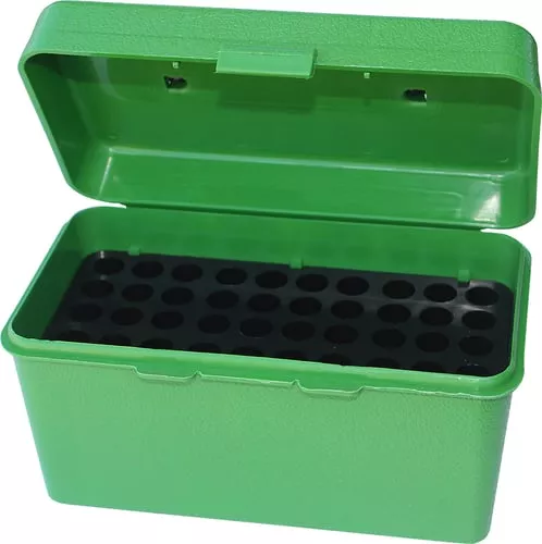 MTM H50-RL-10 Deluxe Ammo Box 50-Round, w/Handle, 25-06 30-06 270