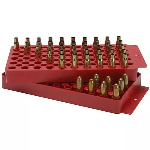 MTM LT150M30 Universal Loading Tray All Handgun/Rifle 50rds Red