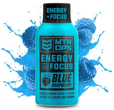Mtn Ops Energy Shot Liquid Form with 6+ hrs Duration, 1 Shot Serving Size & 12 Per Pack