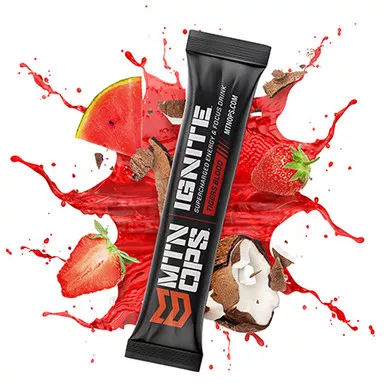 Mtn Ops Ignite Energy Drink Powder Form with 20+ hrs Duration & 12 Singles Per Box