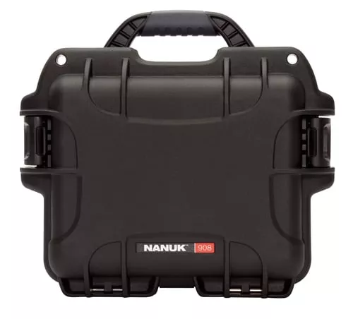 Nanuk 9081001 908Waterproof Black Resin w/ Foam Padding&Airline Approved
