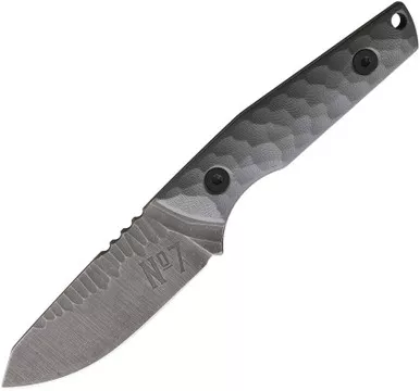 No7 Knife Company Vector Fixed Blade - Gray G10 - Nitro-V Steel - V-GR-G