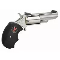 North American Arms Bwm Black Widow 22 Wmr 5 Shot 2 " Barrel, Overall Stainless Steel Finish, Finger Grooved Black Rubber Grip, Fixed Sights