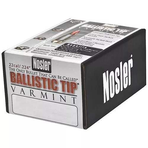 Nosler 34992 Ballistic Tip Varmint 22 Caliber .224 60 GR Spitzer 100 Box