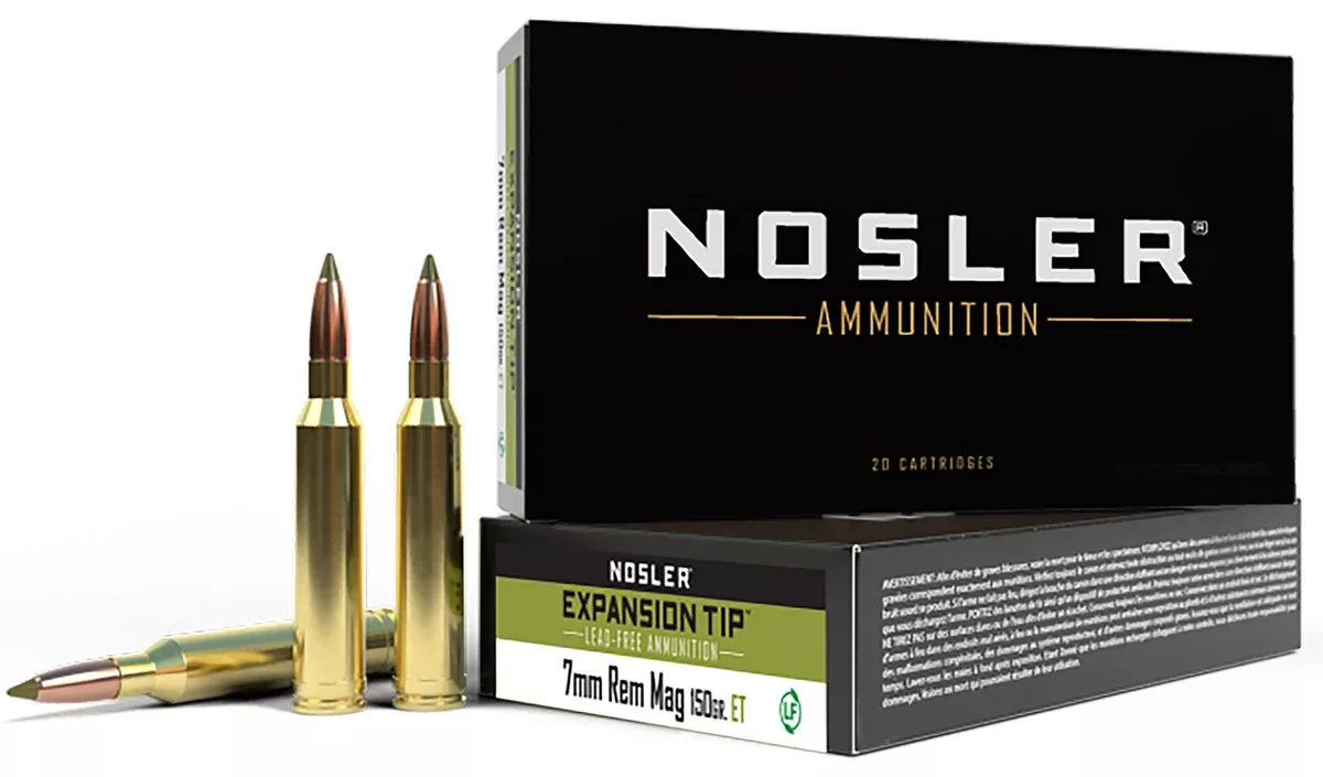Nosler 40032 E-Tip7mmRemMag 150gr E Tip Lead Free 20 Per Box/10 Case