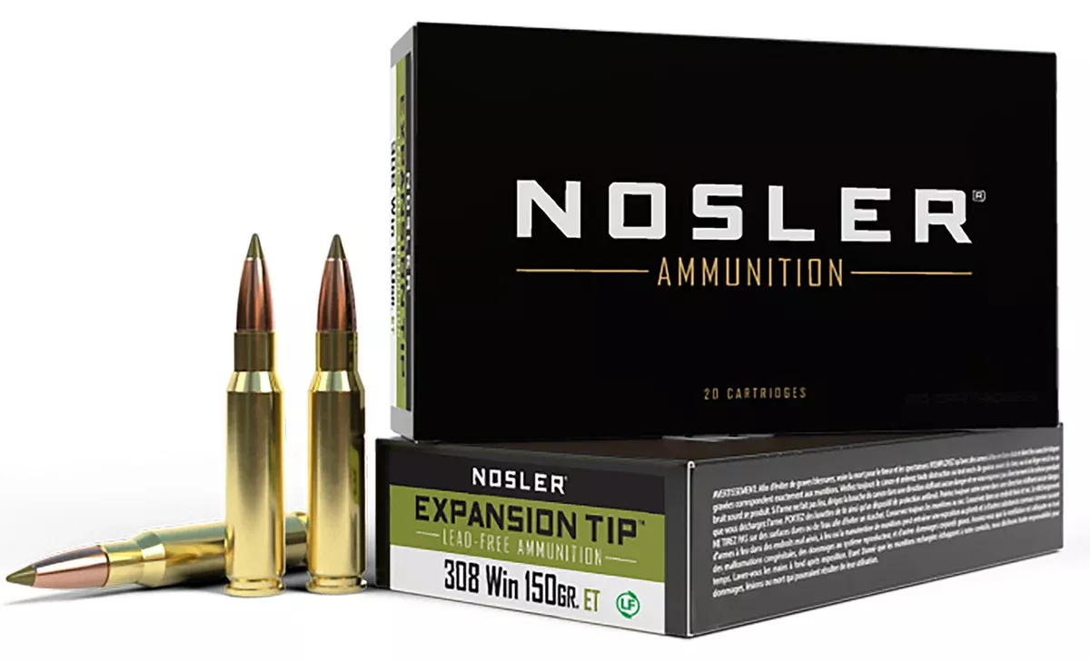 Nosler 40034 E-Tip308Win 150gr E Tip Lead Free 20 Per Box/10 Case