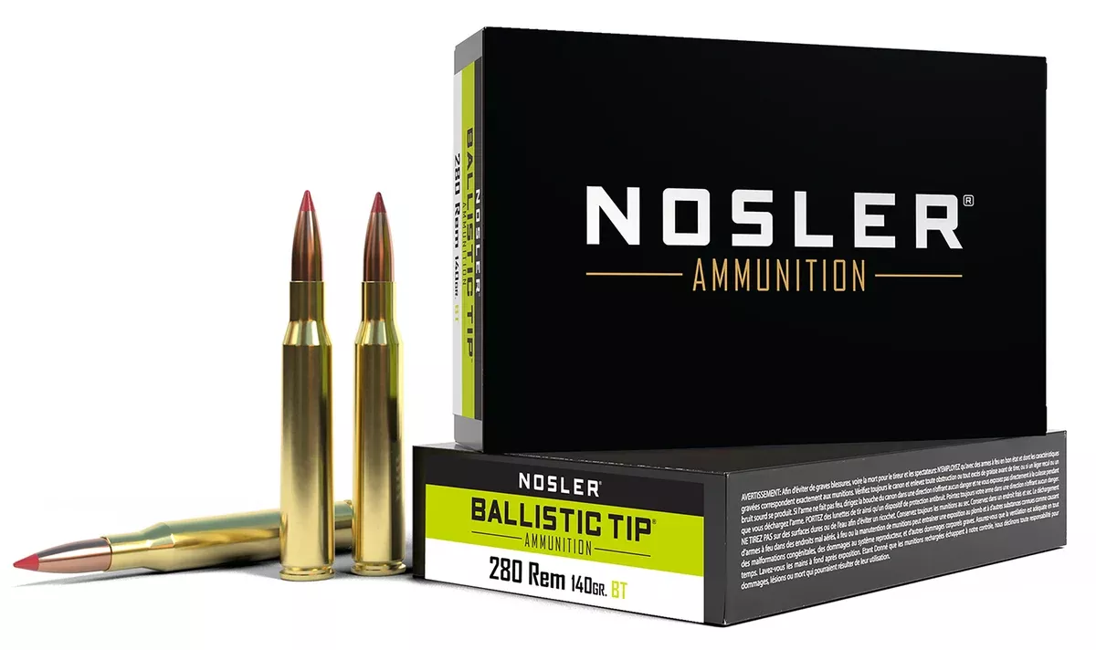 Nosler 40073 Ballistic Tip280Rem 140gr Spitzer Ballistic Tip 20 Per Box/10 Case