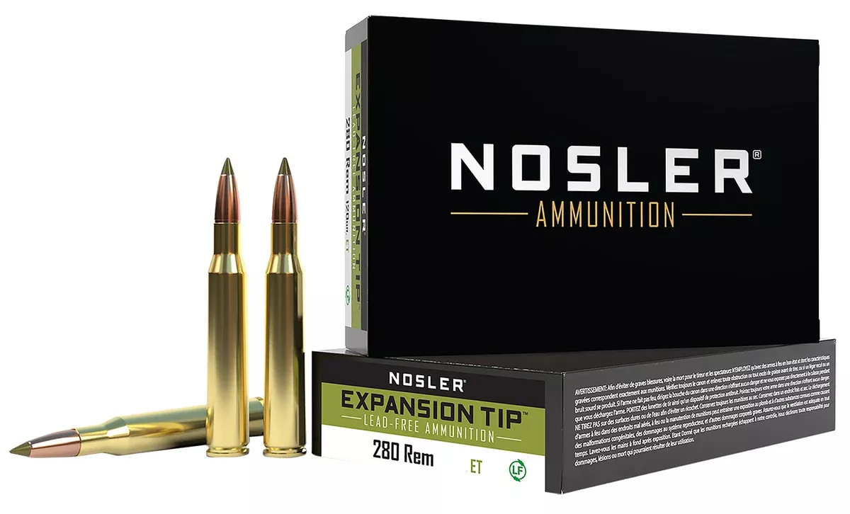 Nosler 40511 E-Tip280Rem 140gr E Tip Lead Free 20 Per Box/10 Case