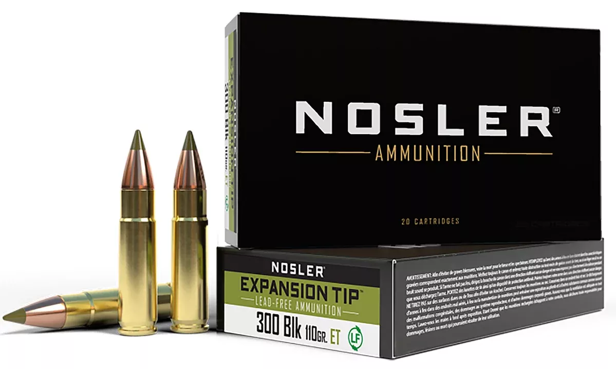 Nosler 40660 E-Tip300Blackout 110gr E Tip Lead Free 20 Per Box/20 Case