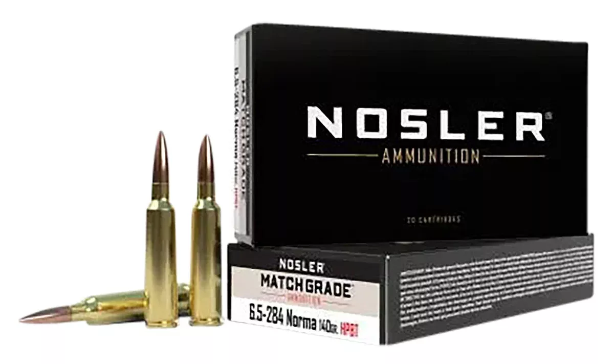 Nosler 44166 Match Grade6.5x284Norma 140gr Custom Competition Hollow Point Boat Tail 20 Per Box/10 Case