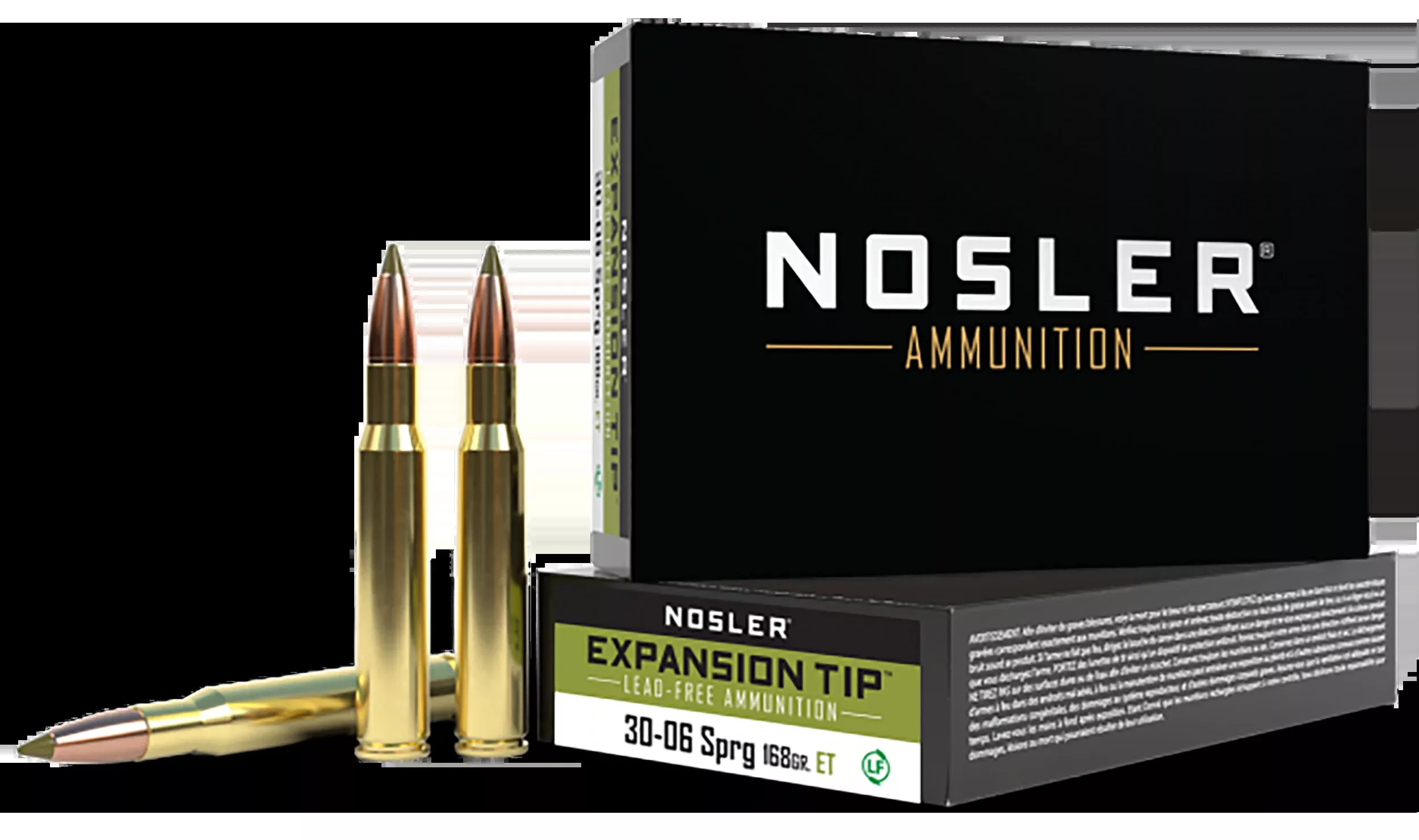 Nosler E-Tip 30-06 Springfield 168gr Lead-Free 20-Rd/Box - Box or Case