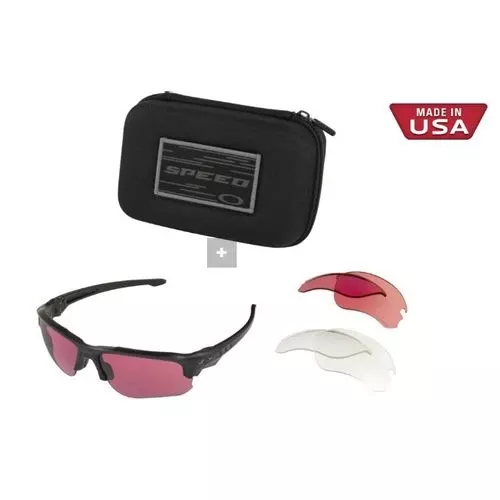 Oakley Men's Speed Jacket Oval Sunglasses, Black, 67.0 mm OO9228-05
