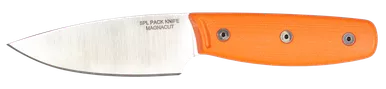 Ontario 6200 SPL Pack Knife - 3.9" CPM-MagnaCut Satin Drop Point Blade, Orange G10 Handle, Molded Plastic Sheath