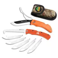 Outdoor Edge Razorpro Saw Combo 4.5 " Folding Plain Edge Knife Blaze Orange