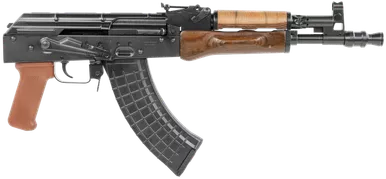 Pioneer Arms AK0031C Hellpup 7.62x39mm AK Pistol - 11.73" Barrel, 30+1 Black Rec/Barrel Brown Polymer Grip & Handgaurd