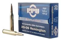 Ppu Pp2506p Standard Rifle Rifle 25- 06 Rem 100 Gr Pointed Soft Point (Psp) 20 Per Box/10 Cs