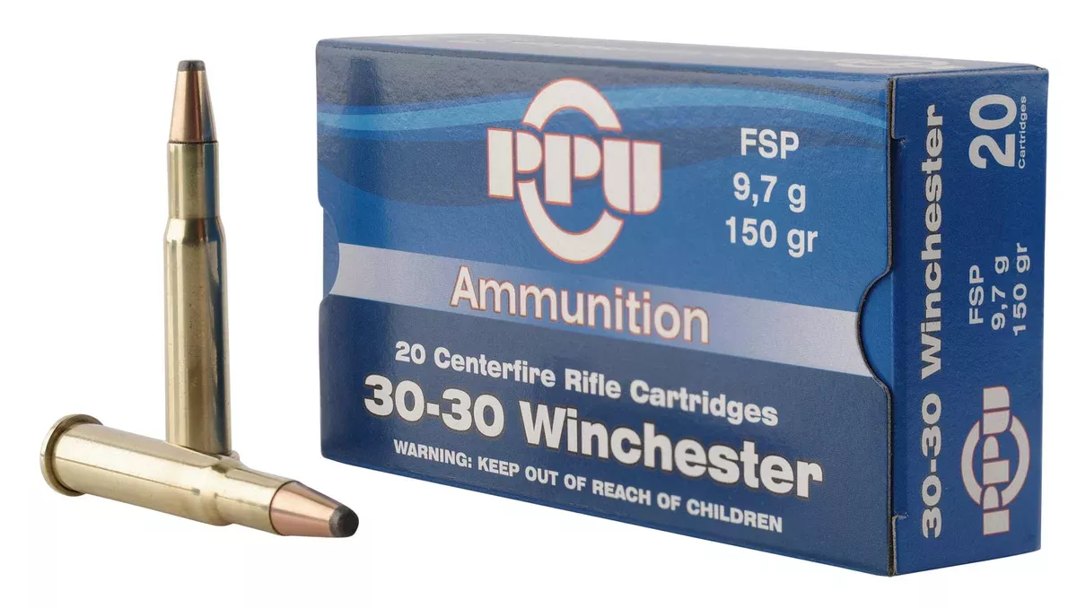 PPU PP30301 Standard Rifle30-30Win 150gr Flat Soft Point 20 Per Box/10 Case