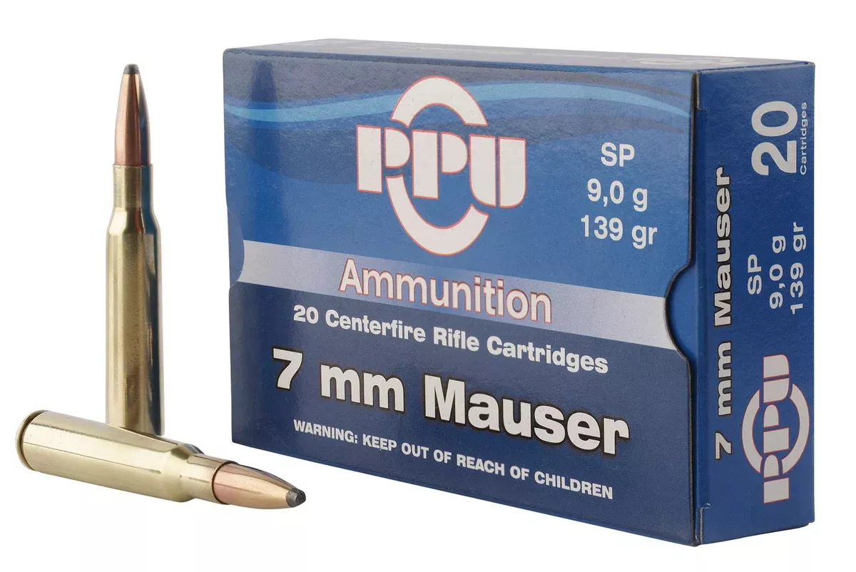 PPU PP7 Metric Rifle7mmMauser 139gr Soft Point 20 Per Box/10 Case