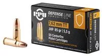 Ppu Ppd7t Defense Handgun 7.62x25mm Tokarev 85 Gr Jacketed Hollow Point (Jhp) 50 Per Box/10 Cs