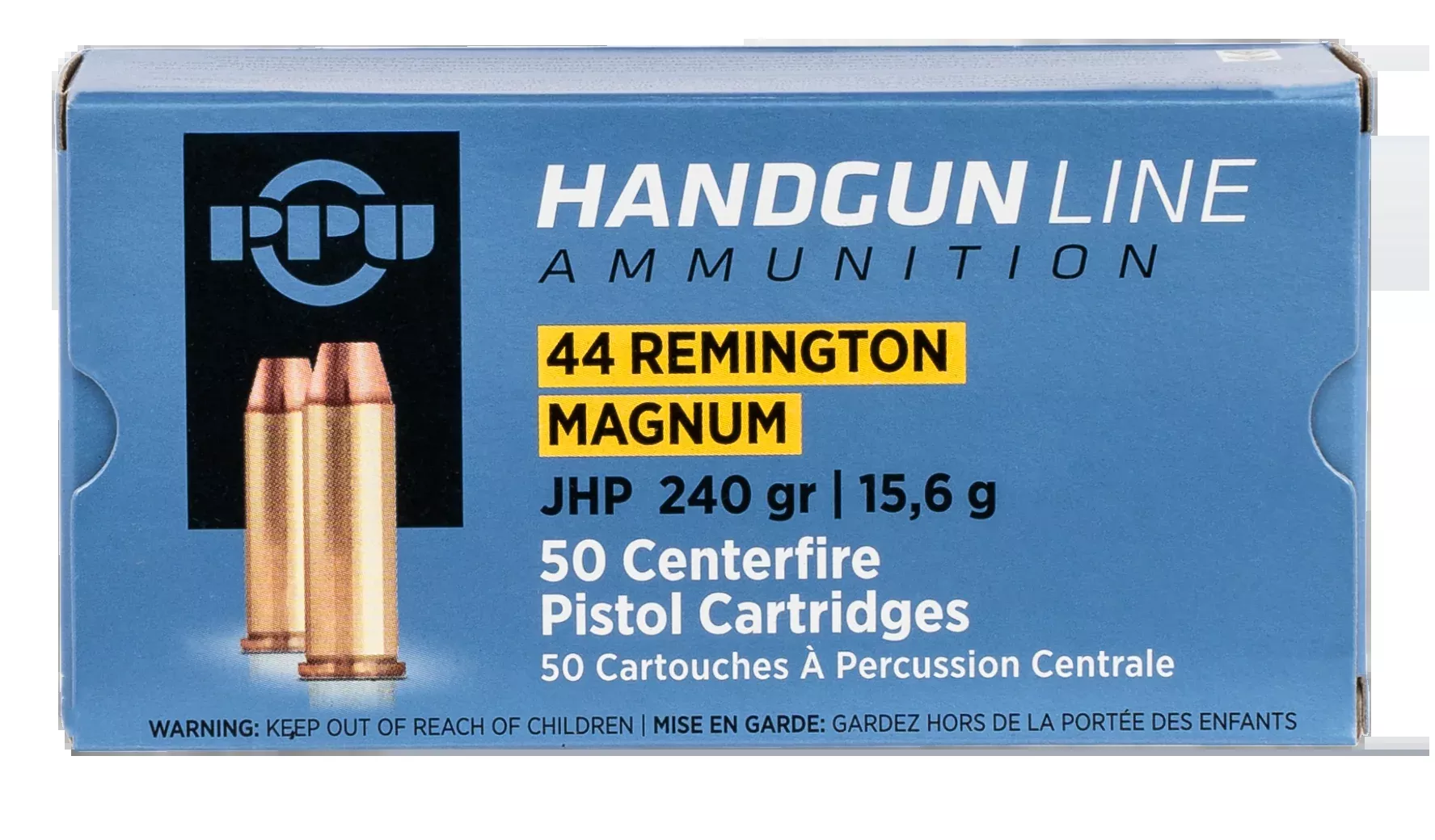 PPU PPH44MH 44 Rem Mag 240gr Jacketed Hollow Point - Box or Case
