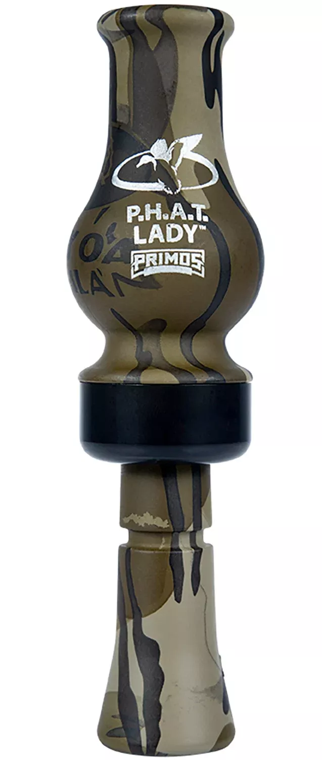 Primos PS892 Phat LadyOpen Call Single Reed Turkey Sounds Attracts Ducks Mossy Oak Original BottomLand Plastic
