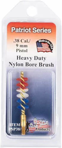 Pro-Shot Patriot Pistol Bore Brush 9mm, 357 Caliber 8 x 32 Thread Heavy Duty Nylon
